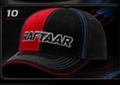 Red-Black Split-Panel Cap