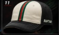 Cream-Charcoal Premium Cap